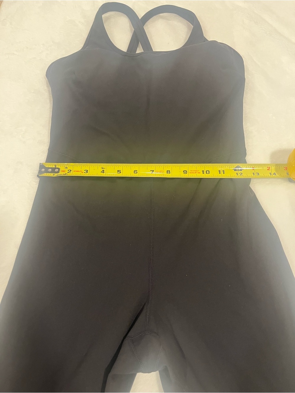Black Criss Cross Open Back Full Length Jumpsuit Onesie - Picture 4 of 6